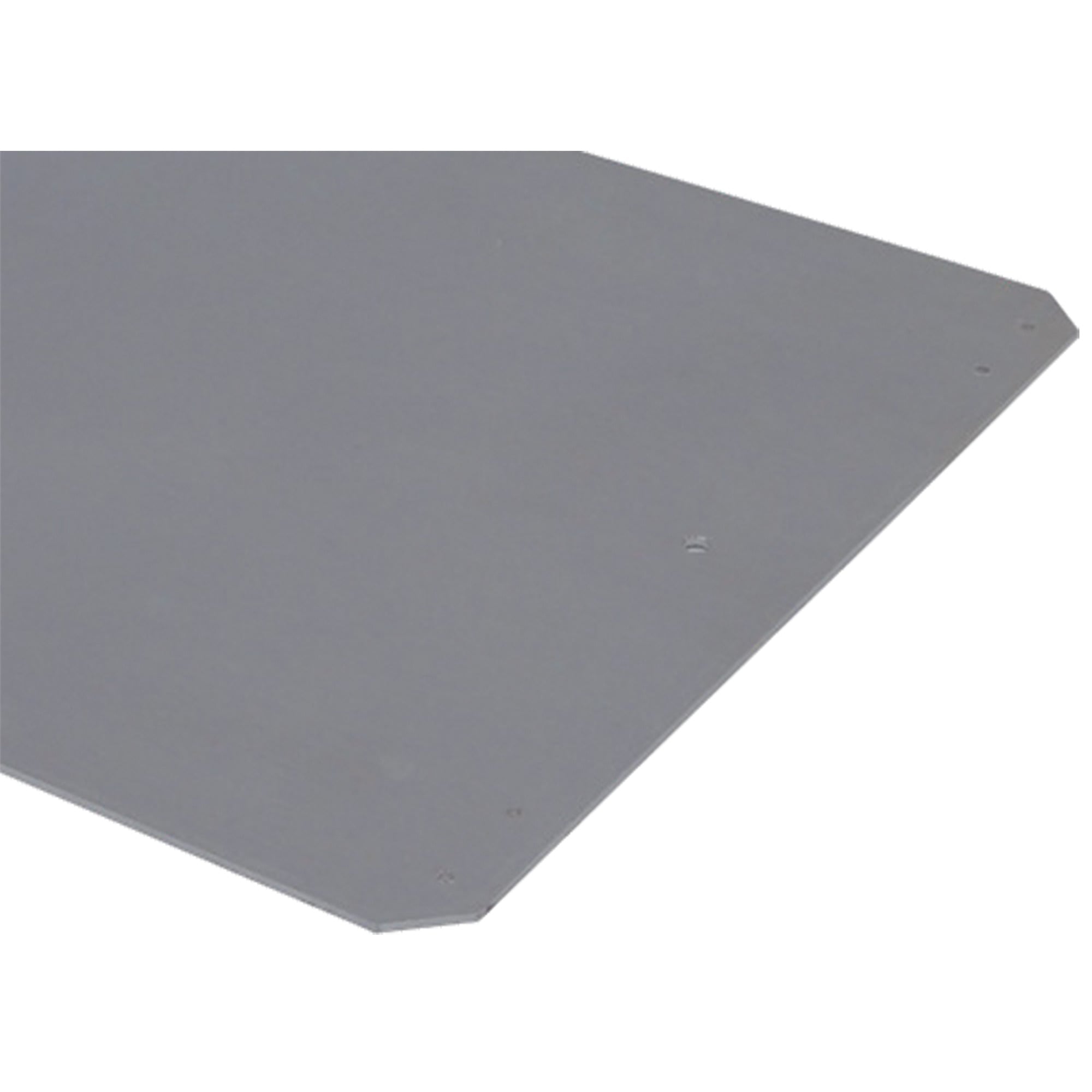 APO Hinged Front Plate, 22.57x22.79x0.08, Mill, Aluminum