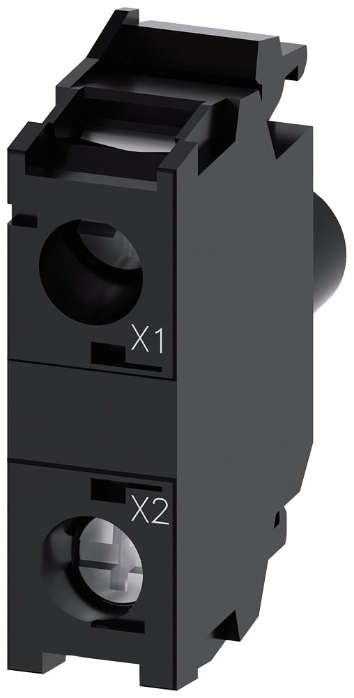 Led module with integrated led 24-240V AC, white, screw terminal, for front plate mounting