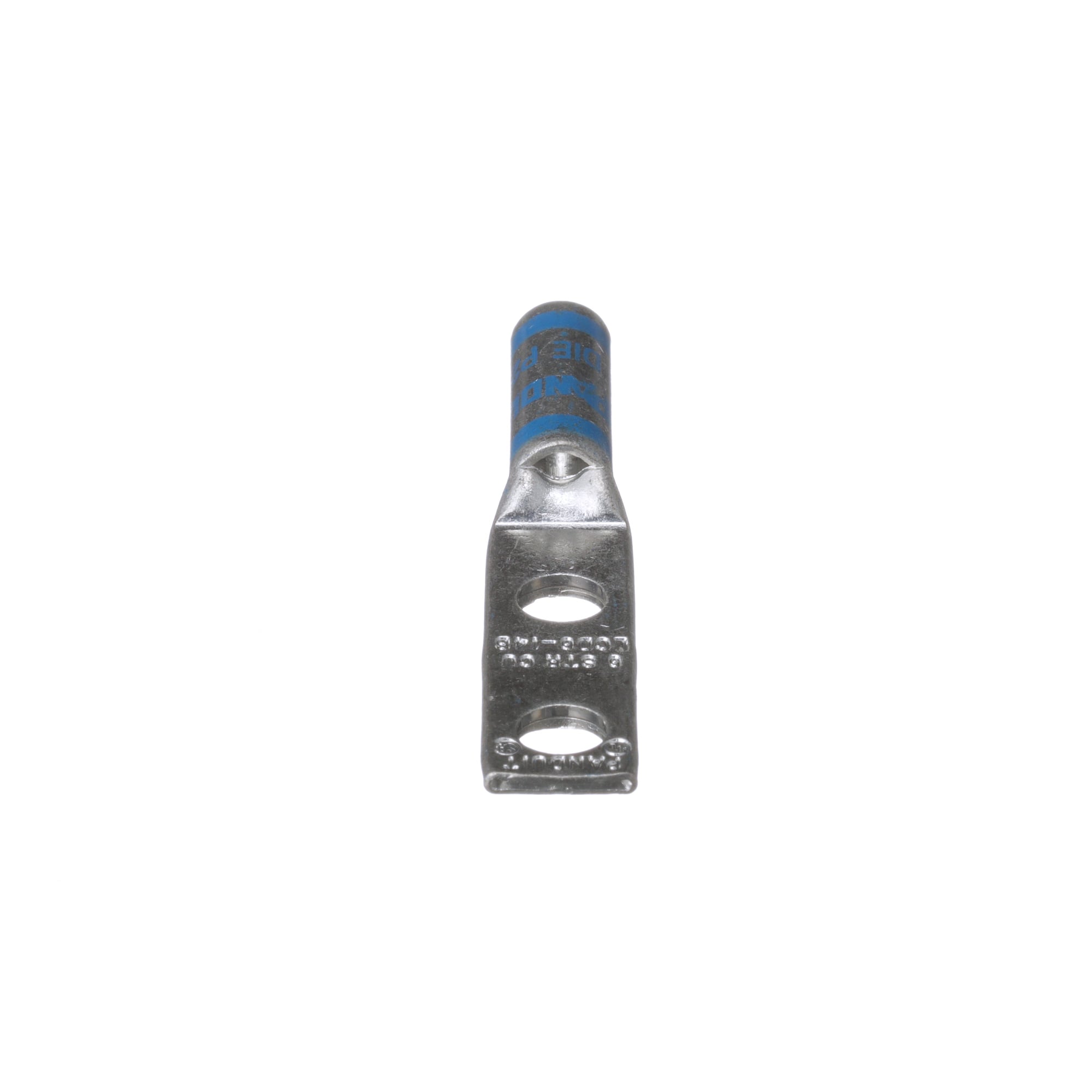 Copper Compression Lug, 2 Hole, #6 AWG, 