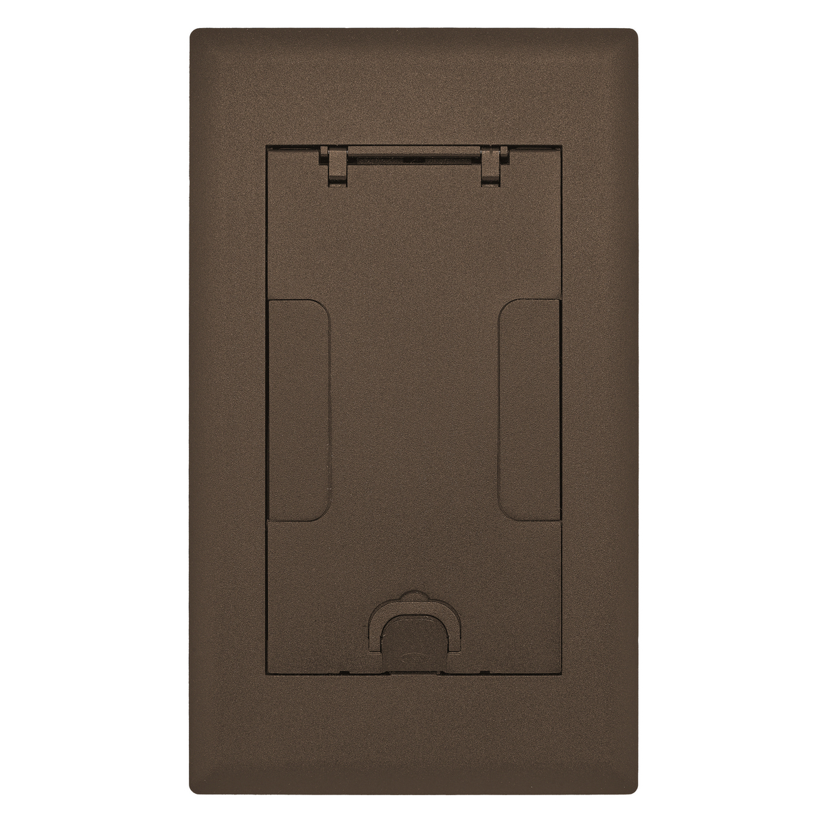 Raised Access or Wooden Floors, Recessed, 2-Gang AFB Series, Cover Assembly, Bronze Powder Paint Finish