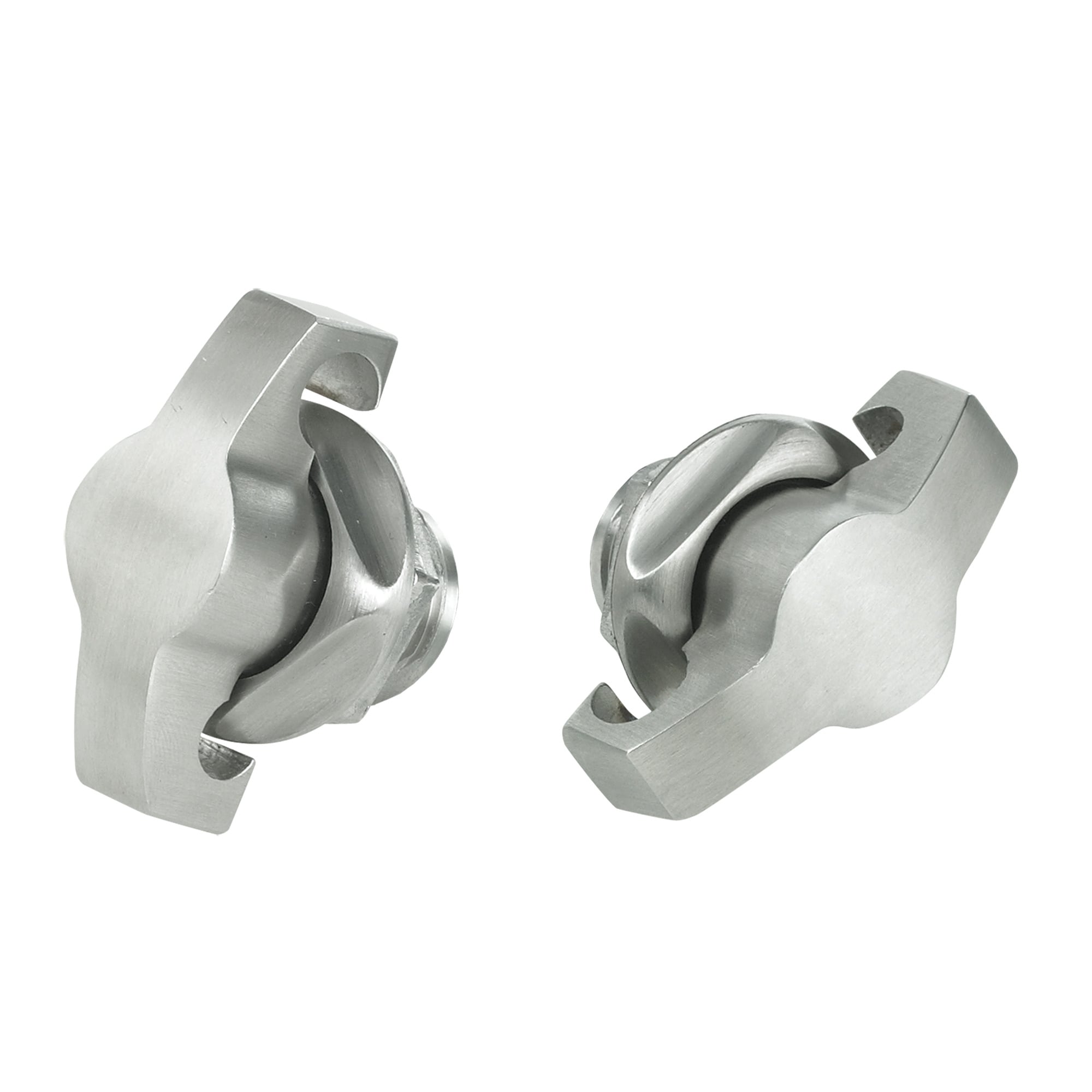 Padlocking Wing Knob, 1.97x1.30x1.00, Brushed, SS316