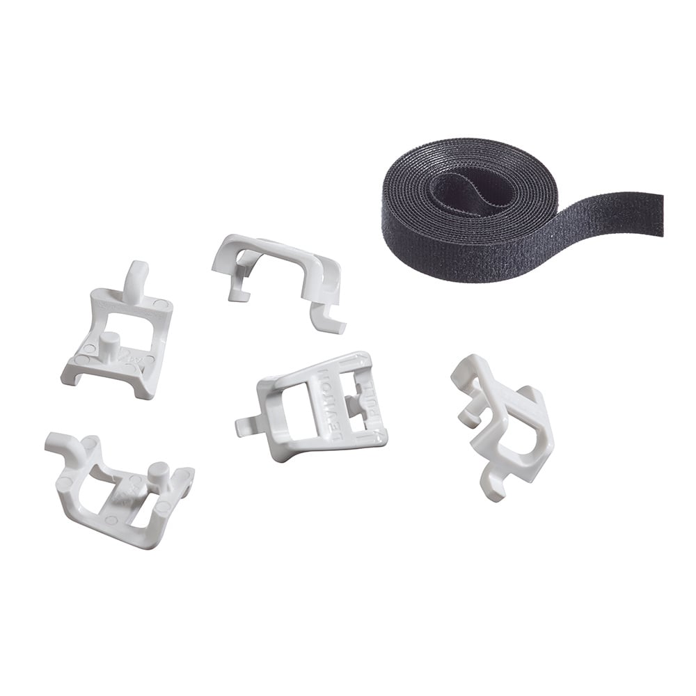 Saddle Tie Kit with VELCRO &reg , includes (5) Saddle Ties, 5' , of VELCRO  SoftCinch, Black