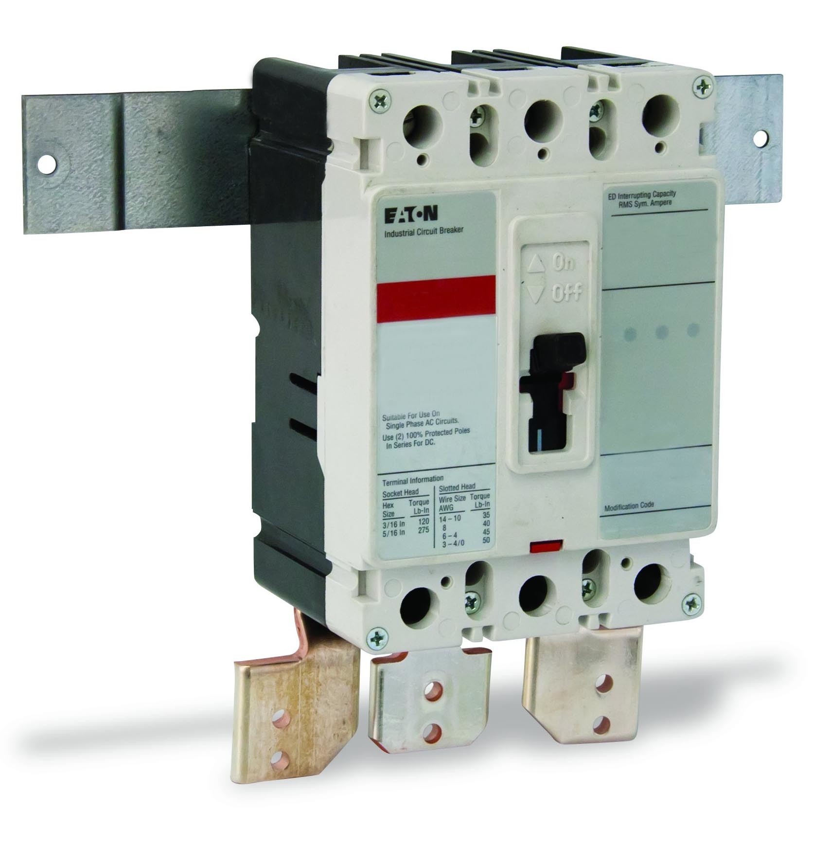 Eaton Pow-R-stock series Main circuit breaker kit, FD circuit bkr type, Top and Bottom Mounting, Top and Bottom, Single- or three-phase, 100A