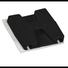 Two-Way Mounting Base, Black Nylon 6.6 for Temperatures up to 65 Degrees Celsius (149 F), Weather and Ultraviolet Resistant, Length of 28.6mm (1.13 Inches), Width of 28.6mm (1.13 Inches), Height of 6.4mm (0.25 Inches), Self-Adhesive Mounting Method