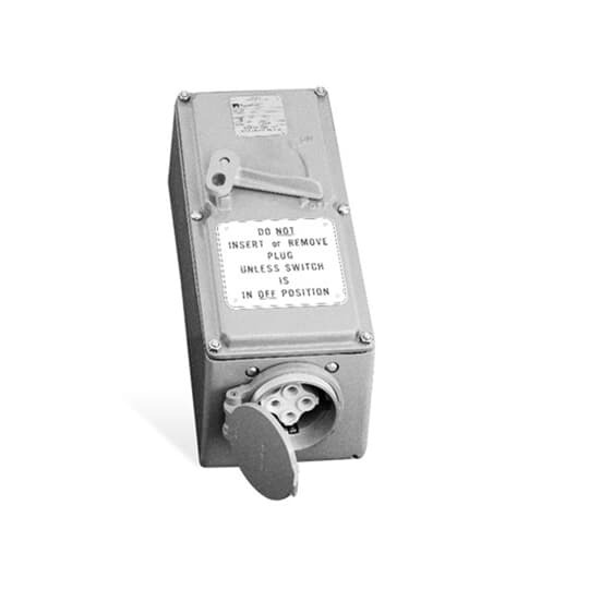 Ever-Lok 60 Amp, Interlock, 3 Pole 4 Wire, Heavy Service, 480V, Switched only mating type