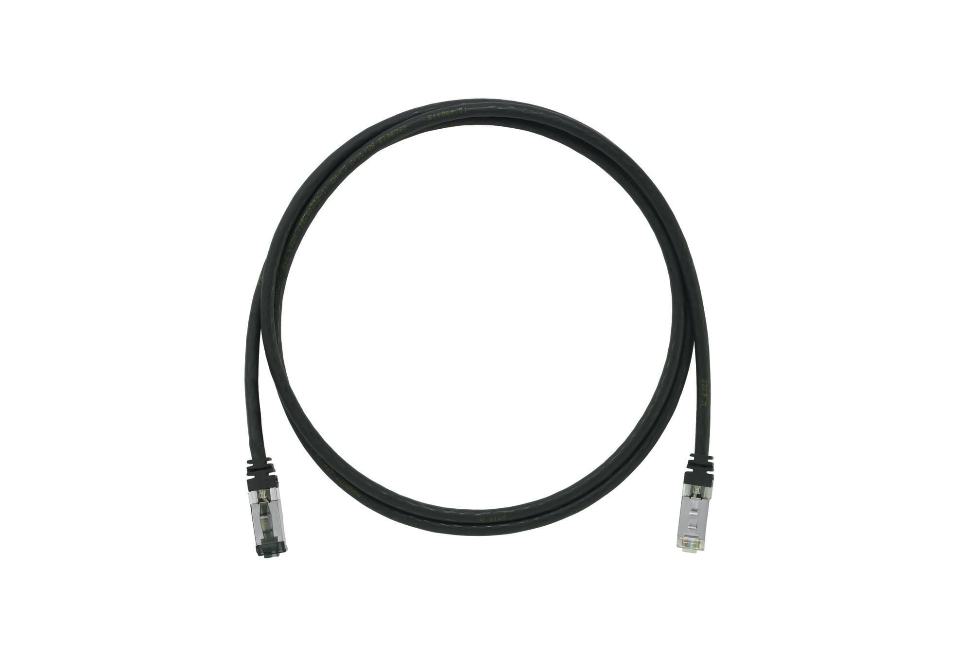 Keyed Copper Patch Cord, Cat 6A, Black S