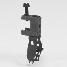 Eaton B-Line series conduit support fasteners, Beams, 1" Height, 1" Length, 1" Width, 0.122lbs, Conduit size: 1.25" EMT/Rigid, Conduit to beam fasteners, .5" Max mount size, 100 lbs load capacity