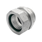 Connector, Liquid Tight, Straight, Malleable Iron, Size 3-1/2 Inch