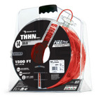 105100703058 PullPro Copper THHN Wire, 14 AWG, Solid, Red, 1500 ft