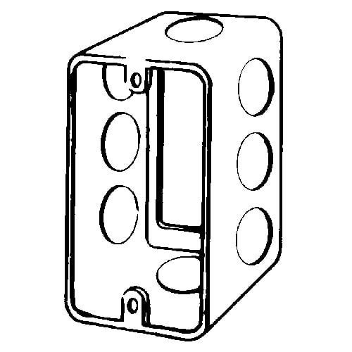 Features:1 7/8IN Depth, For 4 X 2 1/8 IN Boxes, With Slide On, (8) 1/2 IN Knockout, Standard:UL, Material:Steel, Cubic Capacity:13CI