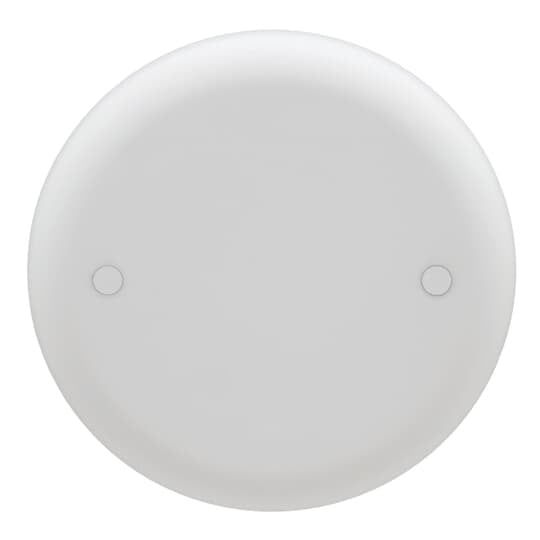 Round Blank Ceiling Cover, Diameter 4 Inches, Color White, Material Non-Metallic