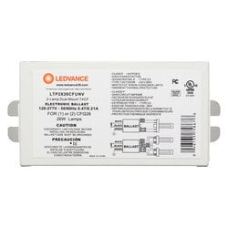 LEDVANCE 2 LAMP ELECTRONIC BALLAST, T4 COMPACT FLUORESCENT, PROGRAMMED RAPID START, NORMALBALLAST FACTOR. DUAL MOUNT. Nearest replacement to: 51833