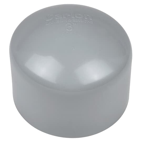 Pipe End Cap, Size 1-1/2 Inch, Material PVC, Color Gray, For use with Schedule 40 and 80 Conduit, Pack of 30