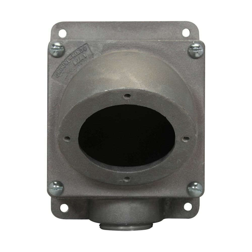Eaton Crouse-Hinds series AJ back box, 200A, One hub, Cast aluminum, 2-1/2"