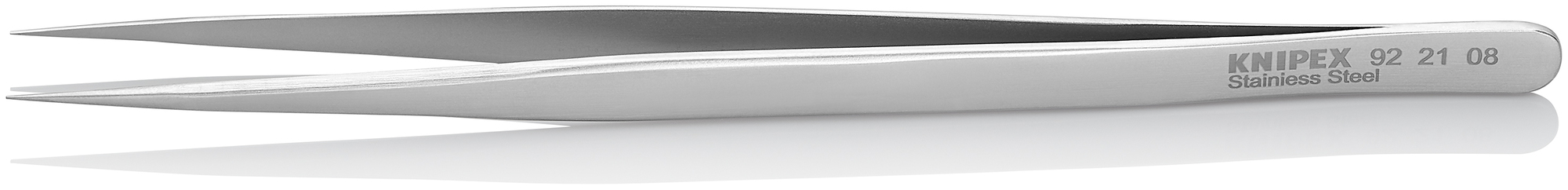 Stainless Steel Gripping Tweezers-Needle Point Tips, 5 1/2 in., 0.20 mm TT, 0.30 mm TW