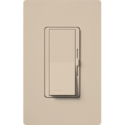 Diva LED+ Dimmer - Satin Finish,  LED, Incandescent/Halogen, 3-way/single-pole, 150W LED or 600W inc/hal in taupe