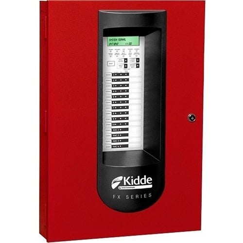 10 Zone Fire Alarm Control Panel, Red