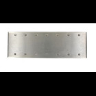 7-Gang No Device Blank Wallplate, Standard Size, Box Mount, Stainless Steel