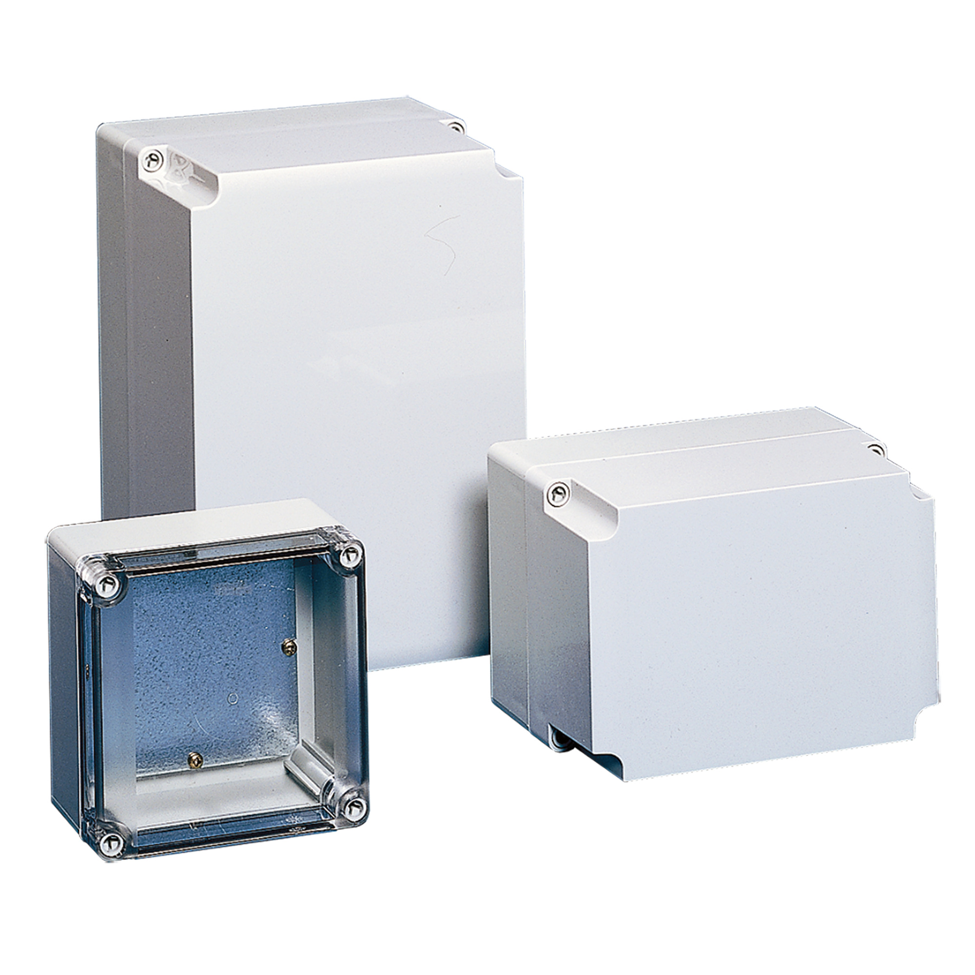 Terminal box, 175x175x150, ABS box, transparent polycarbonate cover