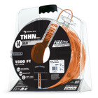 105100707058 PullPro Copper THHN Wire, 14 AWG, Solid, Orange, 1500 ft