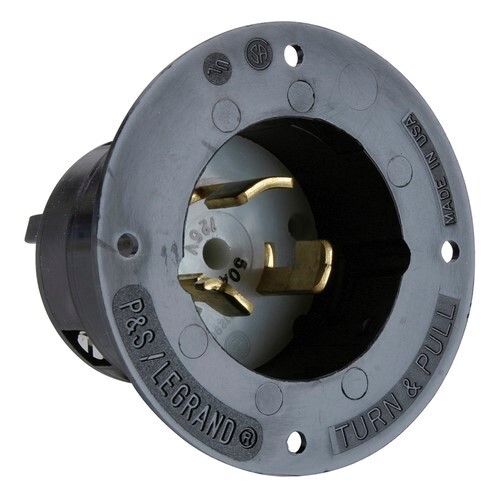 2pole 3wire 125volt Inlet