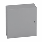 Eaton B-Line series Type 1 panel enclosures, 30" height, 8" length, 24" width, NEMA 1, Hinged cover, 1 enclosure, Wall mount, Medium single door, Keyhole slots, Carbon steel