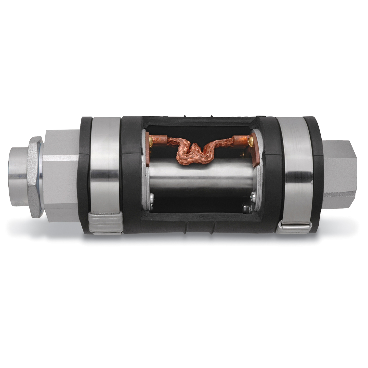 6 Inch XD Cast Iron Expansion/Deflection Coupling with Electro Zi