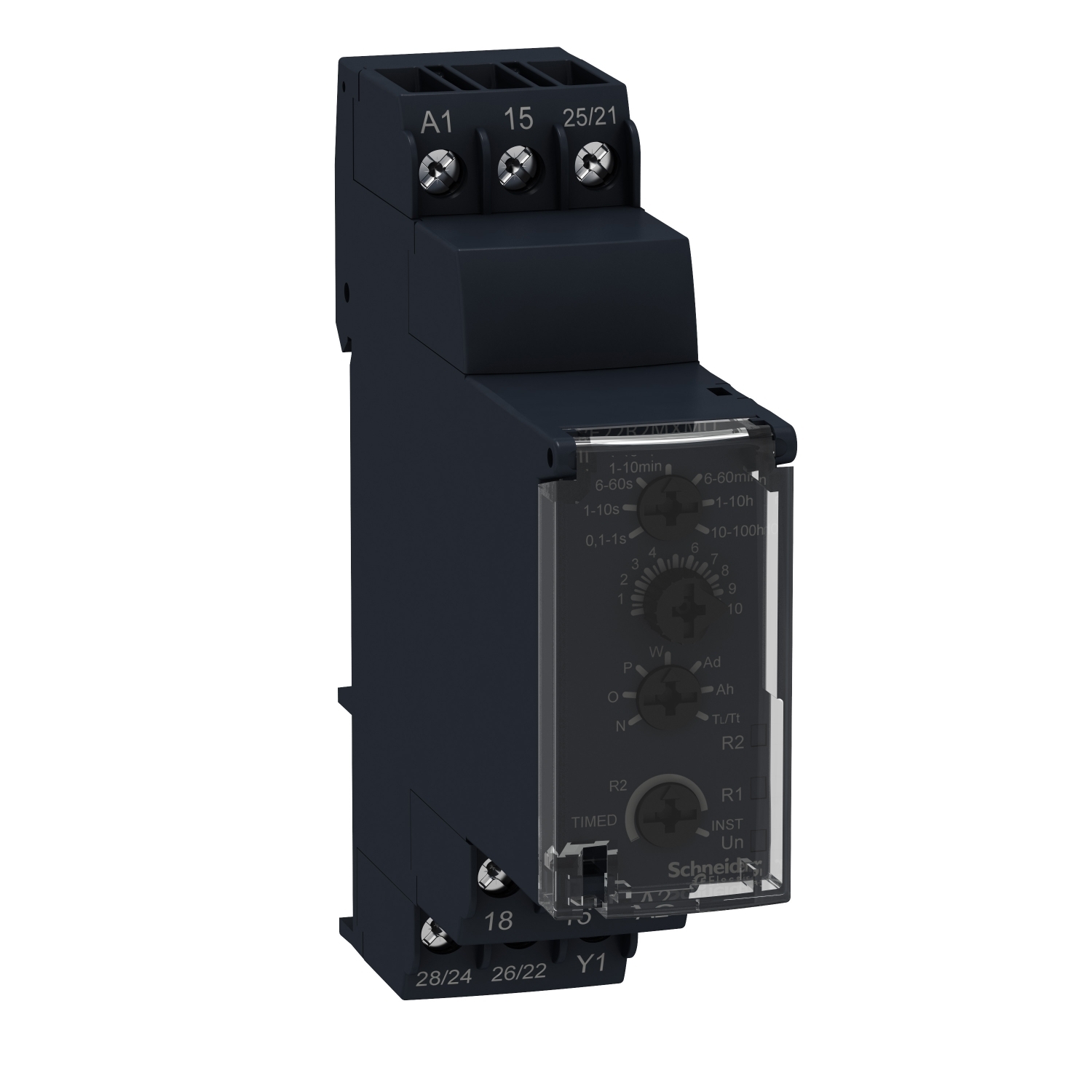 multifunction relay, Harmony Timer Relays, 8A, 2CO, 0.1s?100h, 24V DC or 24...240V AC DC