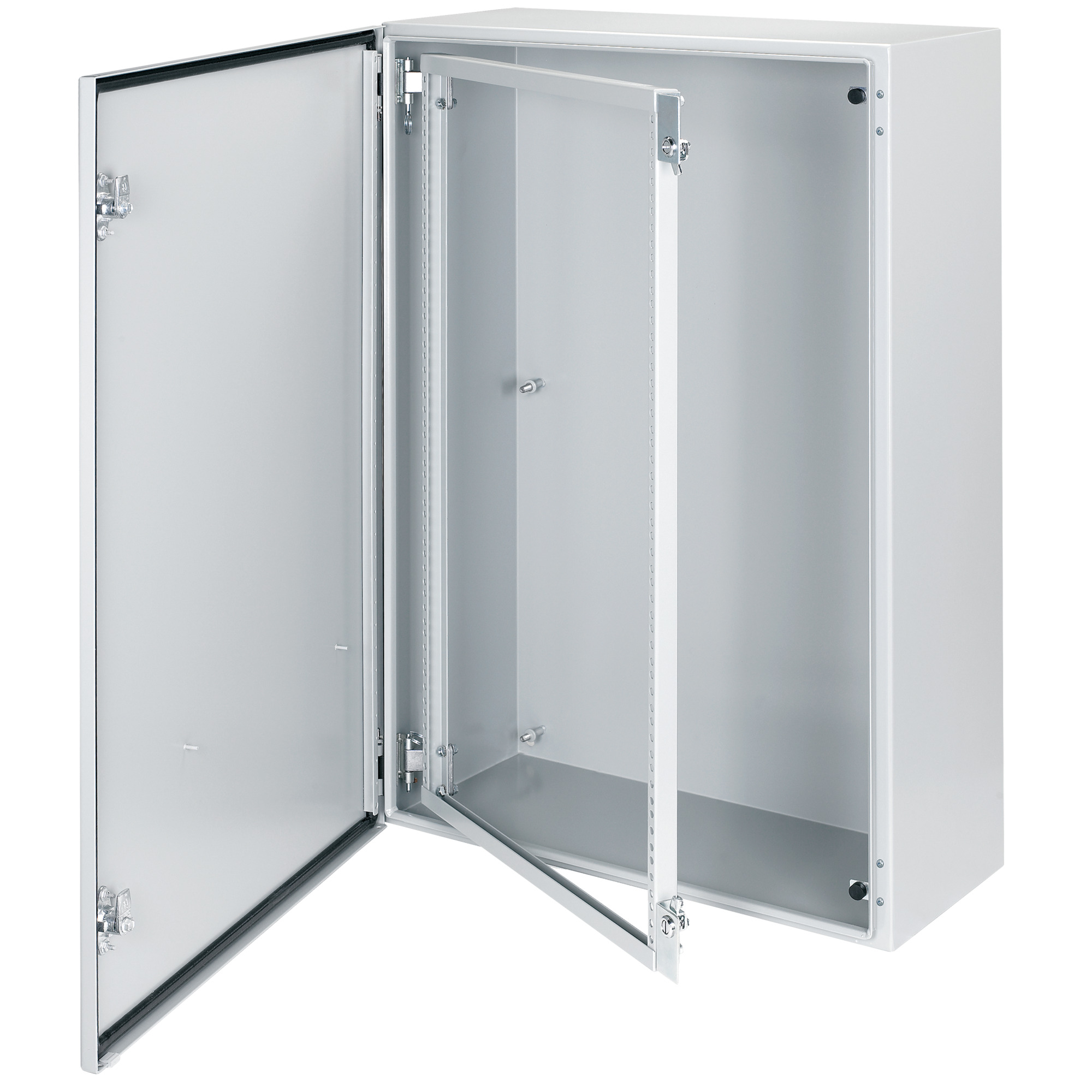 Swing-Out Rack Frame, fits 30.00x24.00 inch enclosure, Gray, Mild Steel