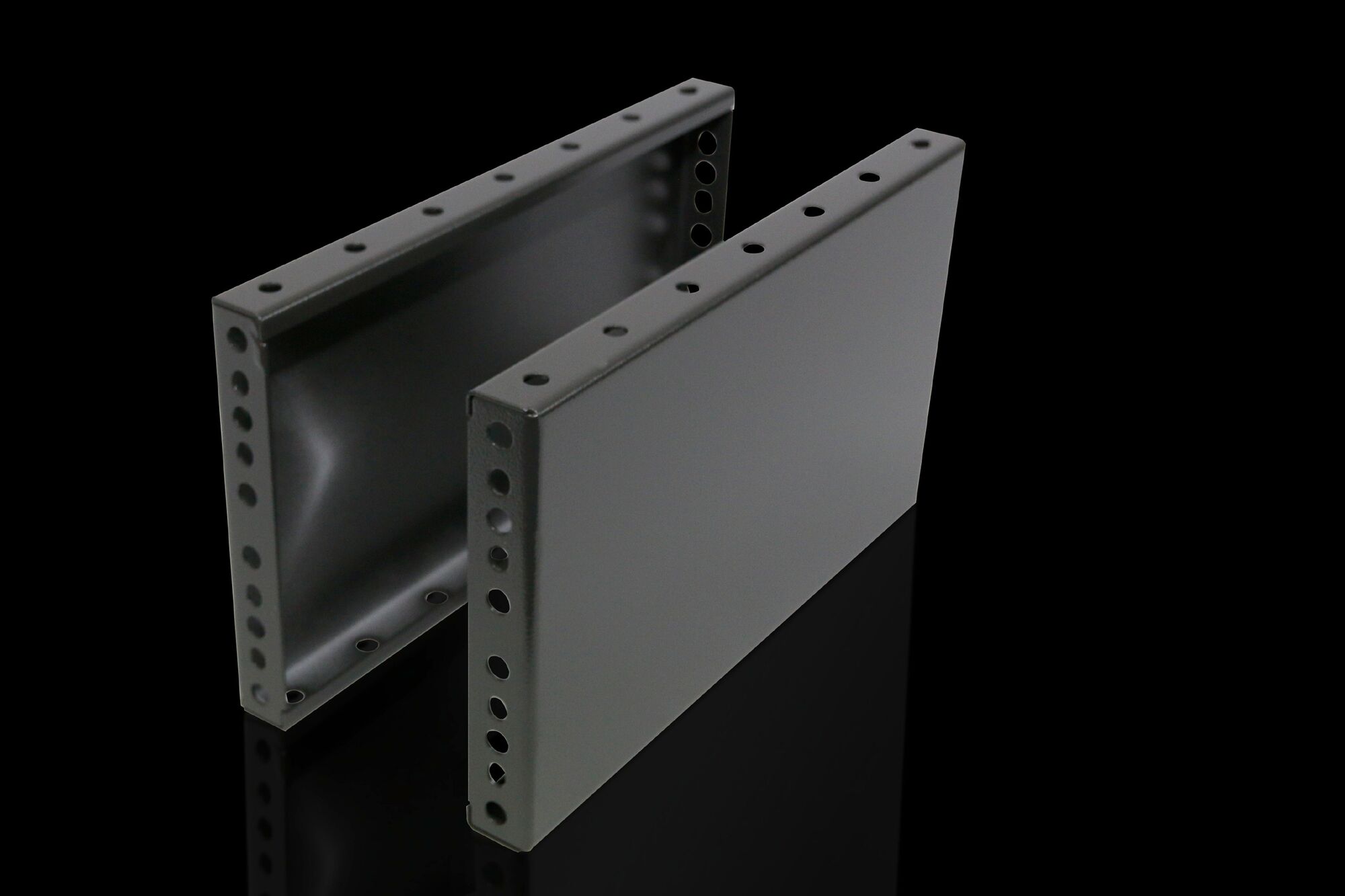 TS Trim panel, sides, H: 200 mm, for W: 500 mm, RAL 7022, carbon steel