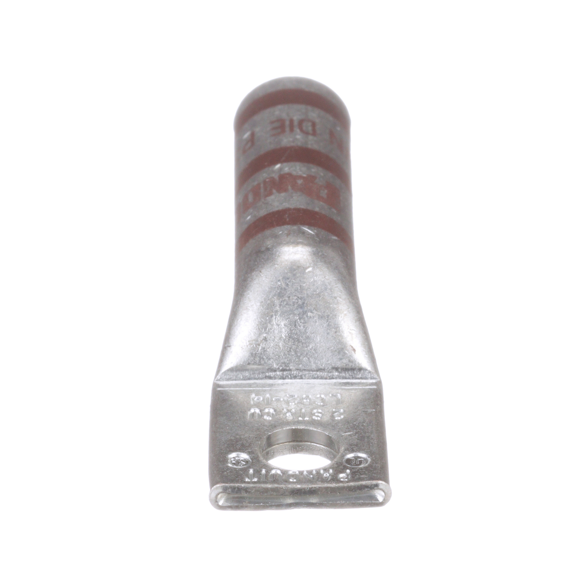Copper Compression Lug, 1 Hole, #2 AWG, 
