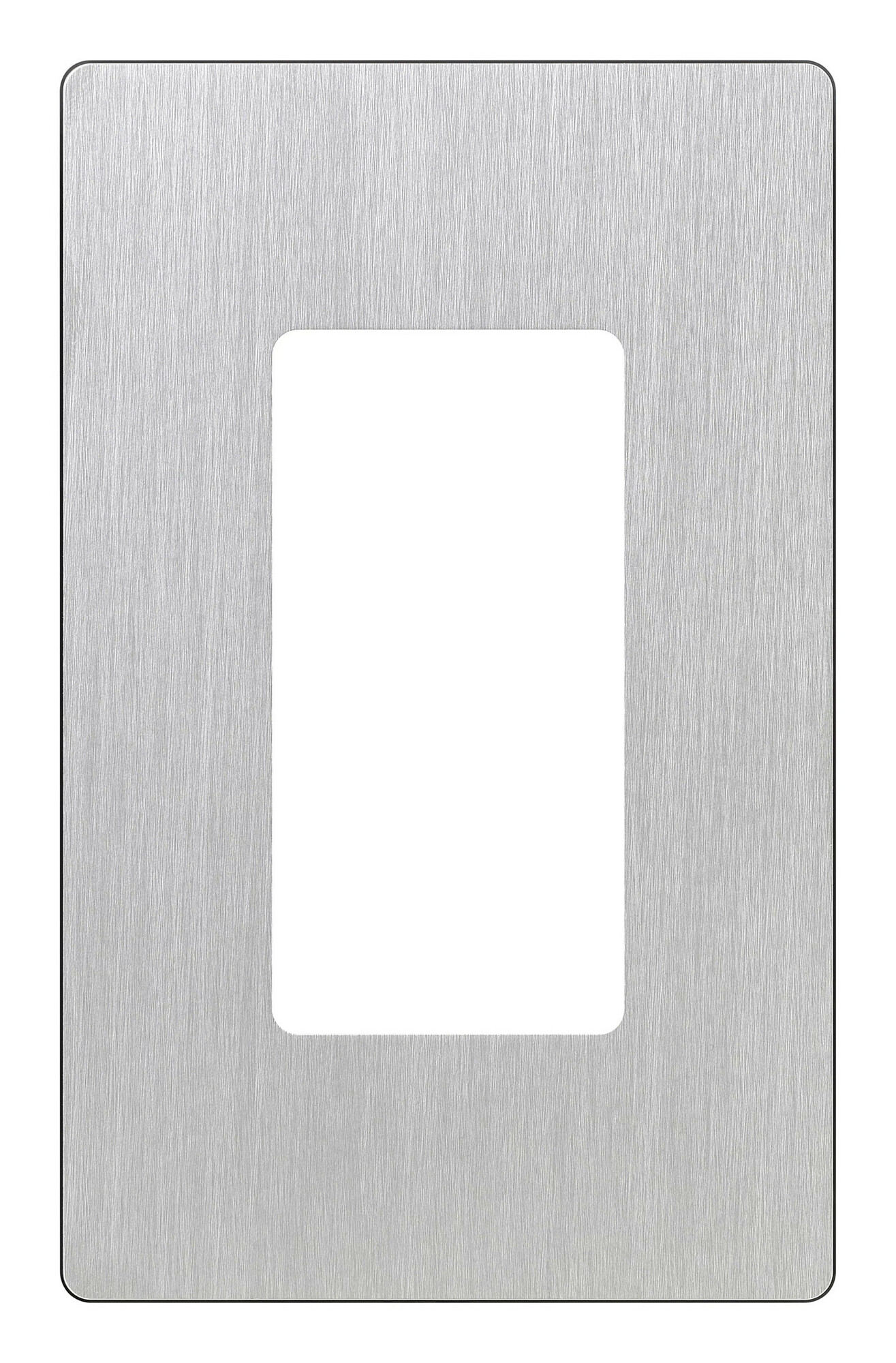Claro Wallplate Stainless Steel, Single-gang