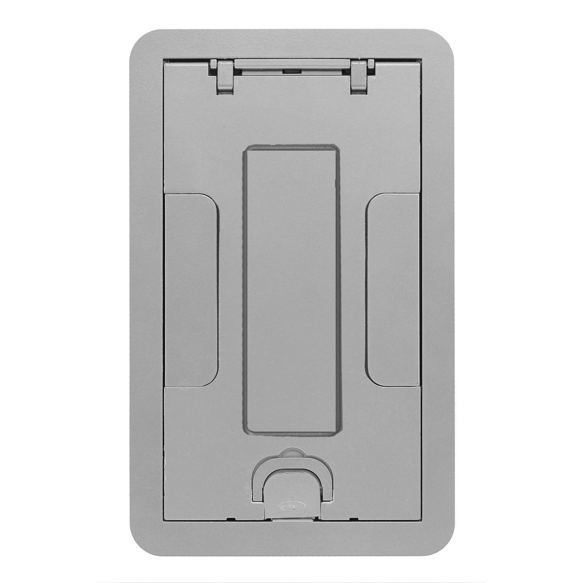 Hubbell Wiring Device Kellems, Floor Boxes, Carpet Cover Insert, 2 or 4-Gang, Aluminum Powder Coated Finish, With Insert