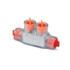 Aluminum Multi-Tap Encapsulated Splice One-Way Configuration - 2 Outlets, Wire Range #14-2/0, Screw Size 3/8 Hex