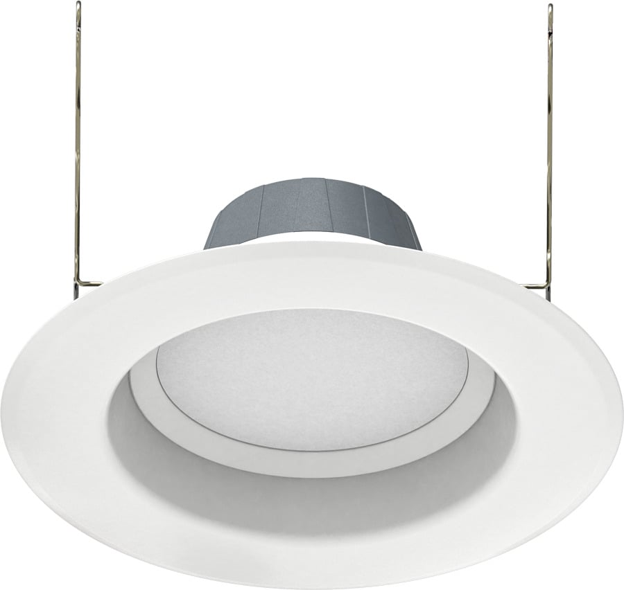 Down LightRes 6 Inch Round 8W,850Lm, Base E26, 80CRI, 3000k, 120V Smooth