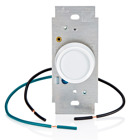 Trimatron Rotary Fan Speed Control Switch, 5A, Full Range, Single Pole, White