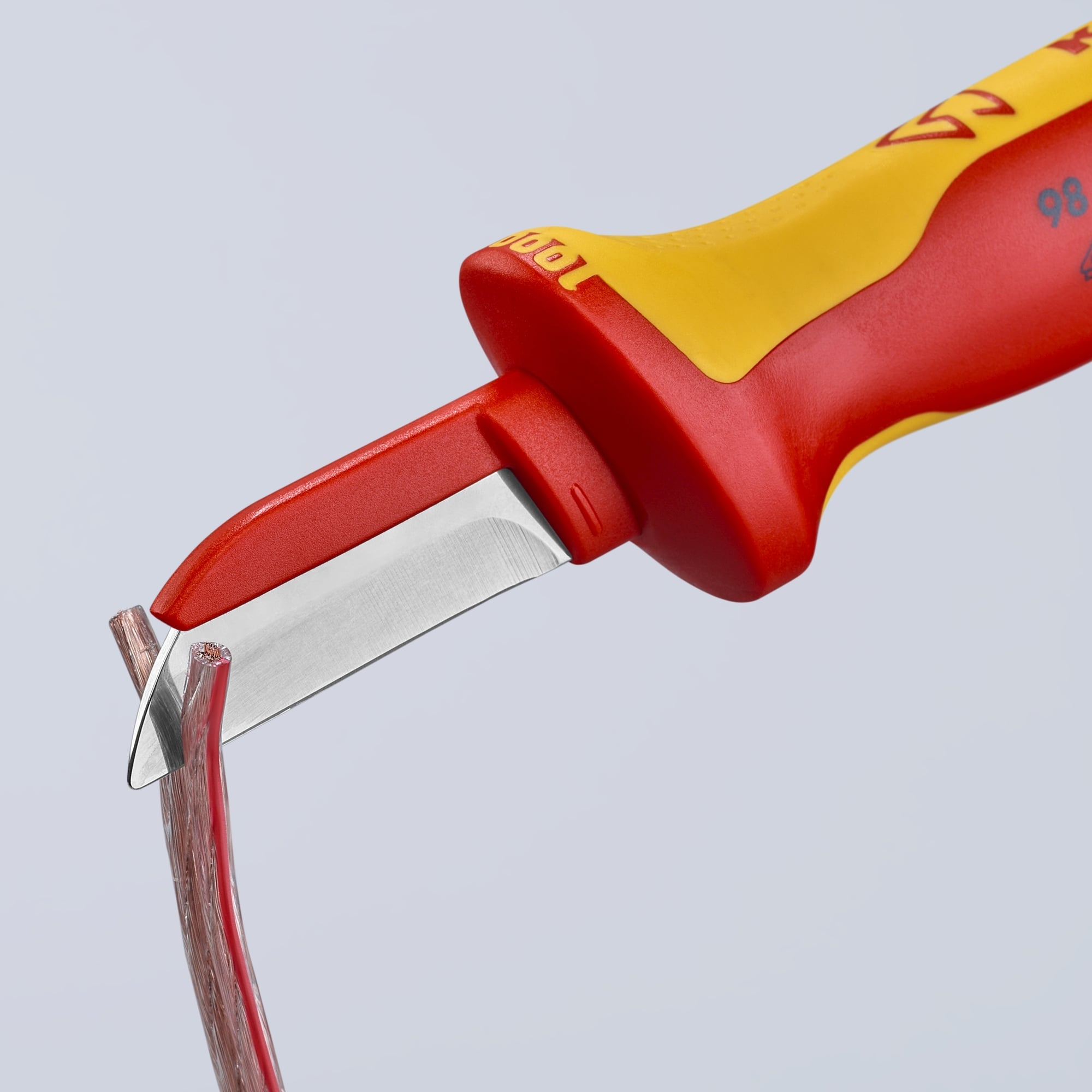 Cable Knife-1000V Insulated, 7 1/2 in., Multi-Component, VDE, Back Blade Coated