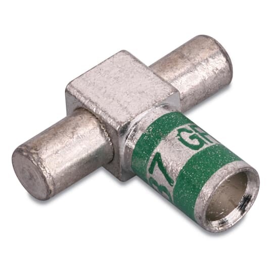 KUBE Male (Two Load) Copper Motor Pigtail Disconnect, Wire Size 1 AWG, Body Size 3, Die Color Green