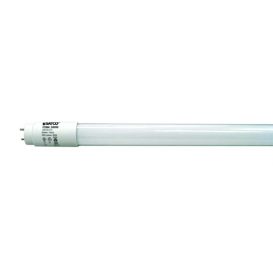 13 Watt T8 LED - Type A + Type B - Medium Bi-pin Base - 3000K - 50000 Average Rated Hours - 1800 Lumens