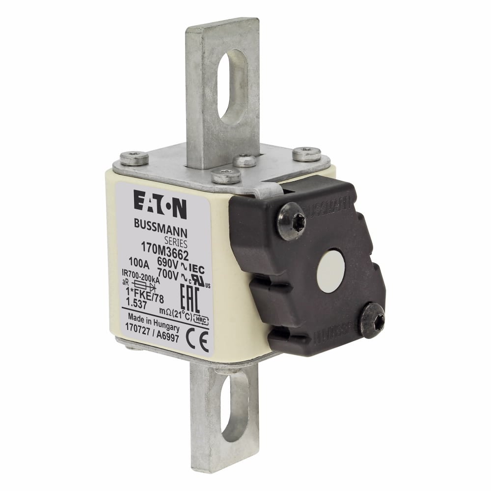 Fuse-link, high speed, 100 A, AC 690 V, compact size 1, 45 x 59 x 110 mm, aR, IEC, UL