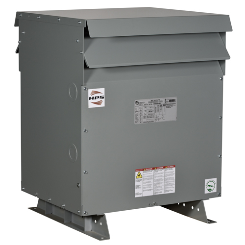 600V Class Three Phased DOE2016 and NRCan 2019 Compliant Energy Efficient Drive Isolation Transformer 118kVA 480D-480Y/277 V CU 60Hz 3R