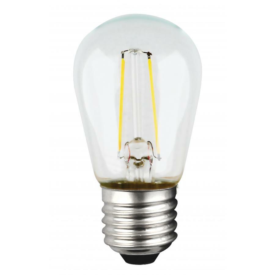 1 Watt LED - S14 - Clear - Medium Base - 2700K - 120 Volts