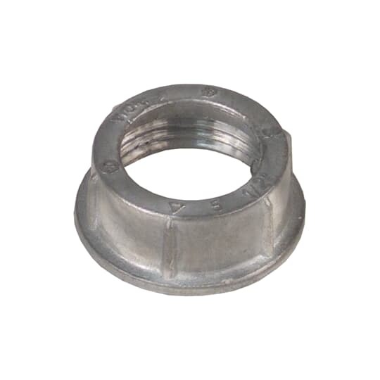 Bushing, Insulated Conduit, Trade Size 1/2 Inch, Width 1.06 Inch, Thickness 0.43 Inch, Die-Cast Zinc, For use with Rigid/IMC Conduit