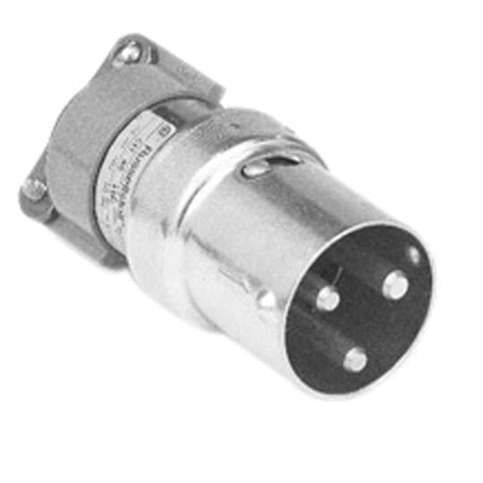 Delayed Reaction Plug, 60 Amp, 3 Pole 4 Wire, 480V, Ratings Type DA, Cable Hole Diameter:  1 1/4 Inch