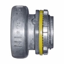 Eaton Crouse-Hinds series push-in raintight connector, EMT, Straight, Insulated, Zinc die cast, 1/2"