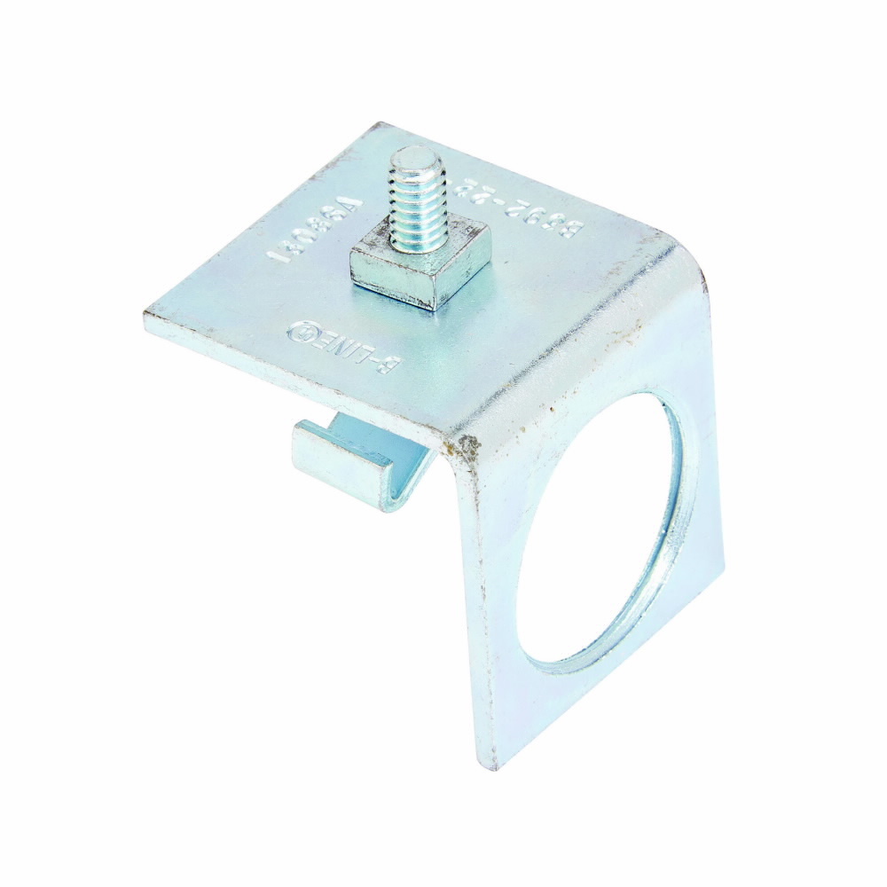 Eaton B-Line series end cap, 1.62" H x 1.62" L x 1.62" W, 11 Gauge steel material, Connection end cap