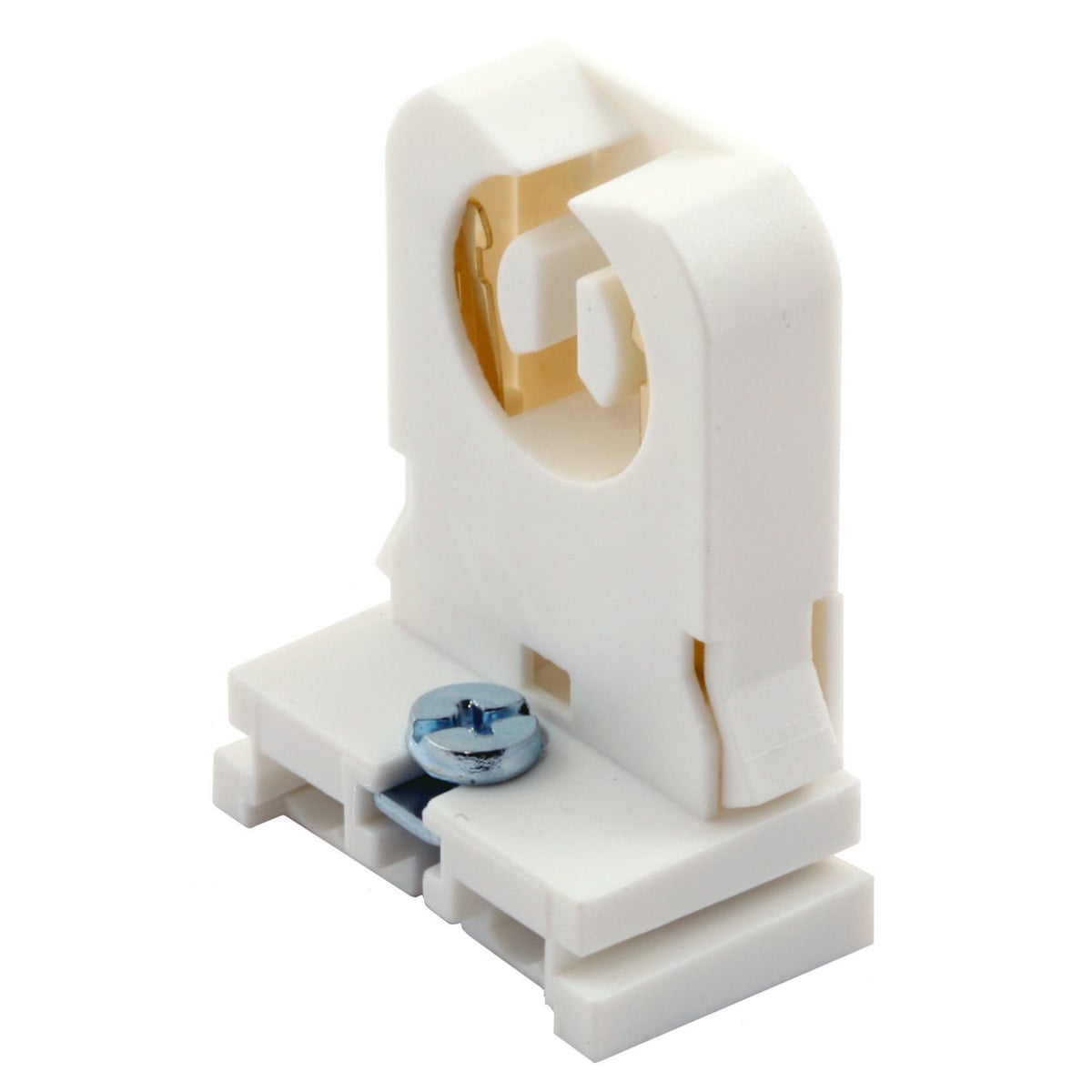 Fluorescent Lamp Holder, Bi-Pin, Pedestal Type, Low Profile