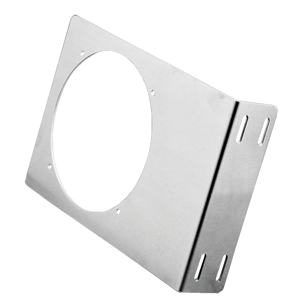 Fan Bracket for 3-inch Compact Axial Fan, 4.50x3.50x1.50, Mill, Aluminum
