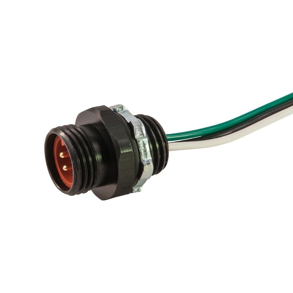 Rcpt MinA HiTemp Sil Male 5P 1ft