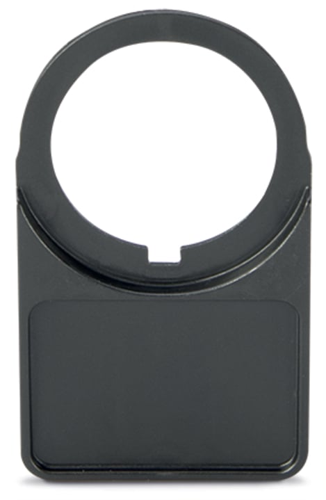 Universal push-button border; halogen-free; black